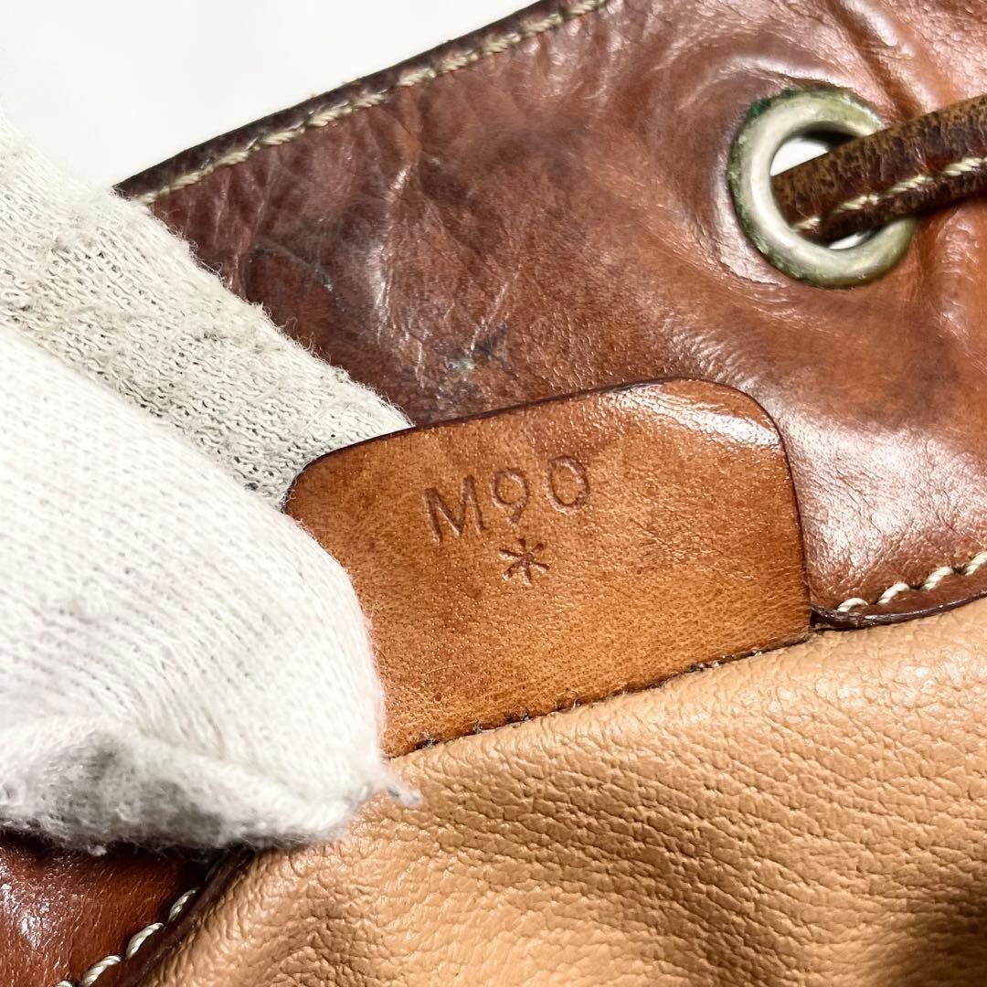 CELINE Macadam Triomphe Shoulder Bag Leather Draw… - image 13