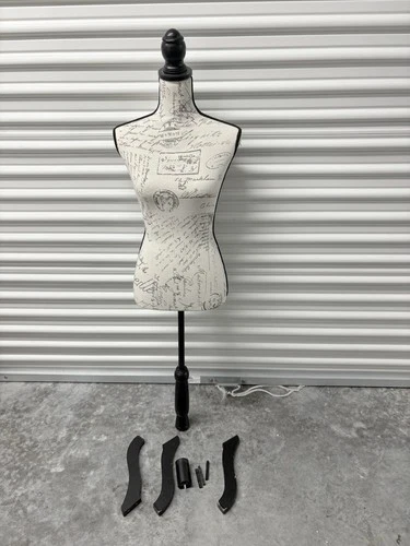 Female Mannequin Torso Height Adjustable Dress Form Used Needs Screws Installed