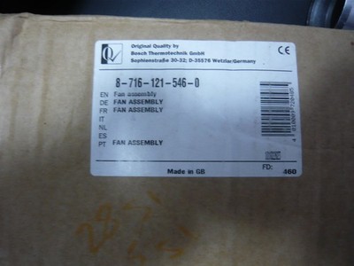 Worcester 87161215460 LÜFTERBAUGRUPPE NEU Torin Sifan WFFB1701-035