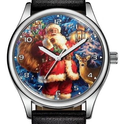 Happy Santa Christmas seltene trendige 38mm Zifferblatt Armbanduhr