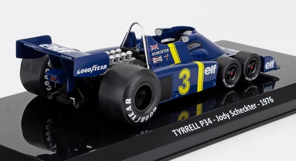 MODELLINO AUTO STATICO CENTAURIA TYRRELL F1 P34 6 RUOTE 1976 SCHECKTER 1/24 - Immagine 2 di 3