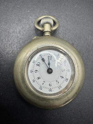 Jules Gallet JG Lady Racine Silver Wind Up Pocket Watch Antique 34.2mm