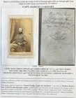 CIVIL WAR CHANCELLORSVILLE CAPTAIN 31st NJ INFANT CARHART SIGNED BRADY CDV PHOTO