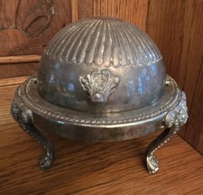 Victoria E.B. Rogers Silver Co #273 Roll Top Dome Butter or Caviar Dis