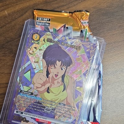 Bandai Union Arena UE15BT Evangelion Misato Katsuragi #008 R* Foil EN