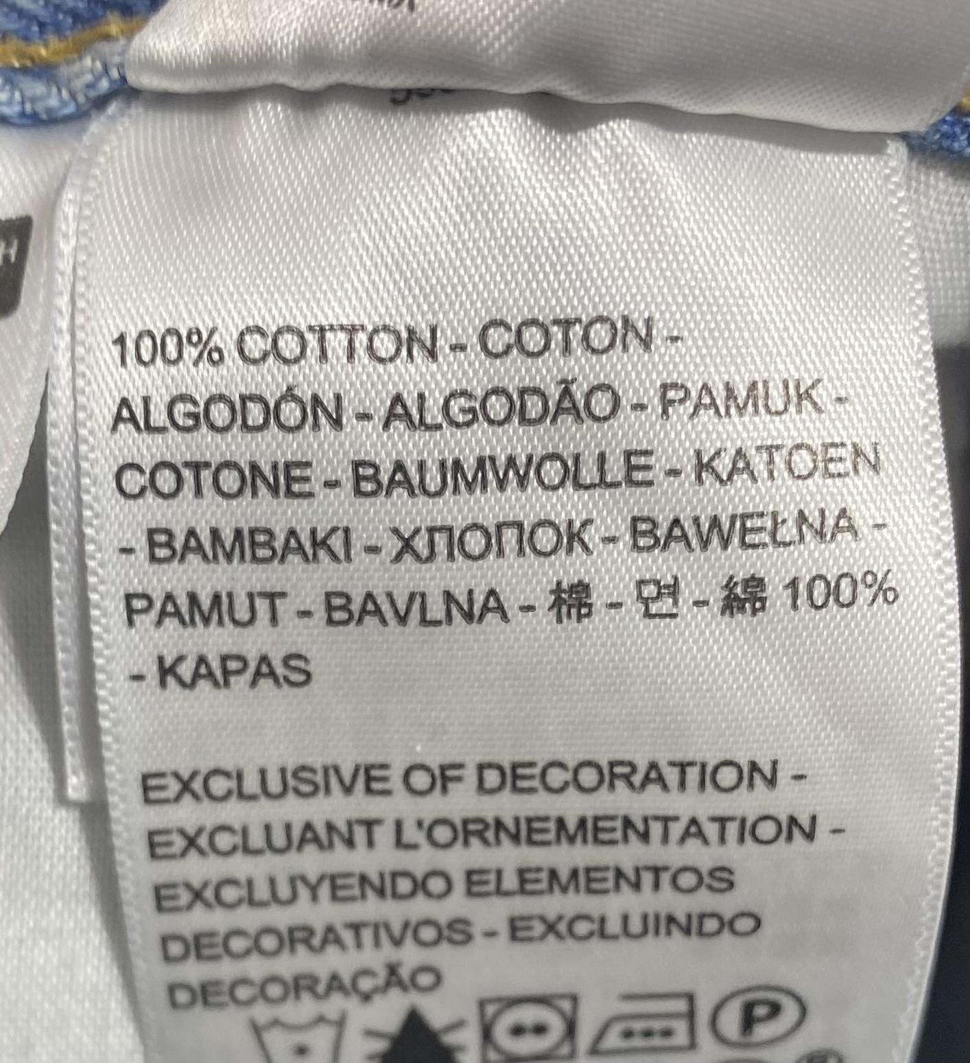 Levi's 501 Premium Denim Shorts Womens 33 Fits 34 Blue Distressed Cutoff Raw Hem thumbnail 10