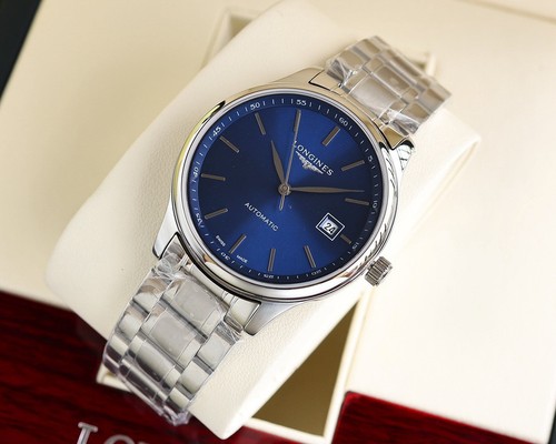 Longines Master Collection Automatic Men Watch L2.793.4.92.6 40mm Blue Dial Stai
