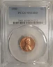 1980 Lincoln Cent PCGS MS64 RD