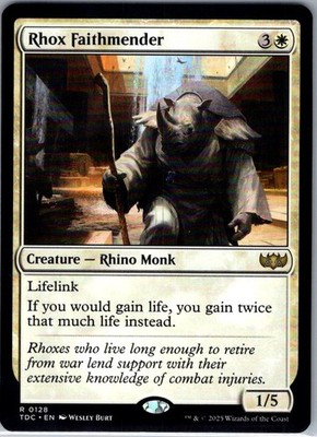 Rhox Faithmender - 128 - Commander: Tarkir: Dragonstorm - Magic MTG - NM - B2G1