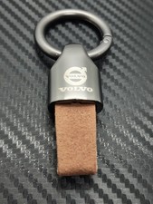 Volvo Suede Brown Keyring New C30 V40 V50 V60 XC40 XC60 XC70 XC90 