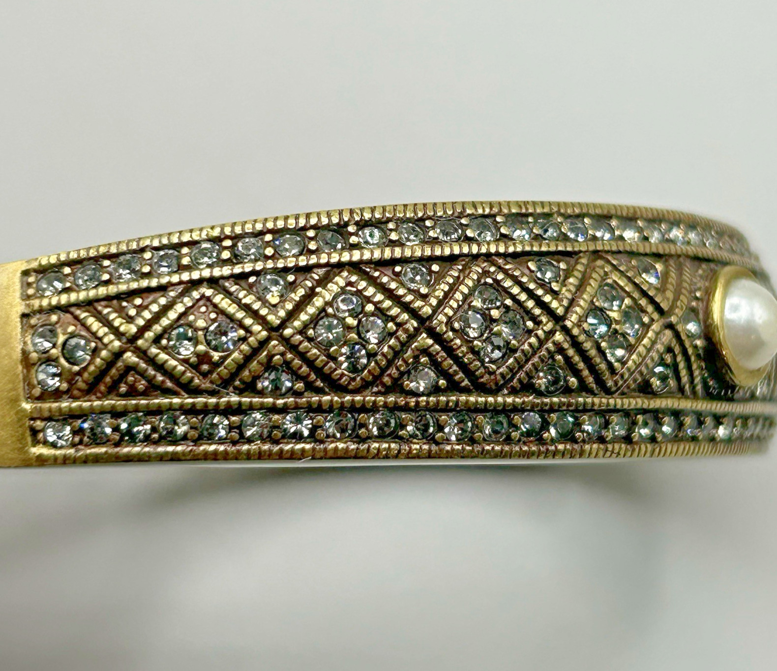 HEIDI DAUS Hinged Stackable Tapered Bracelet w Rh… - image 8