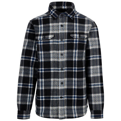 Trespass Herrenhemd schwarz Mikrofleece Karley
