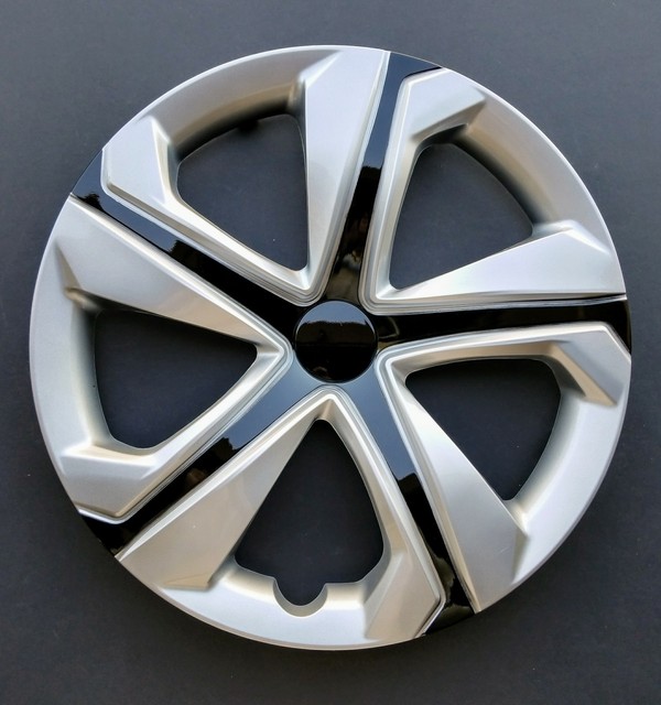 2016 2017 2018 Fits Honda Civic LX 16" Wheel Covers Silver / Black Set