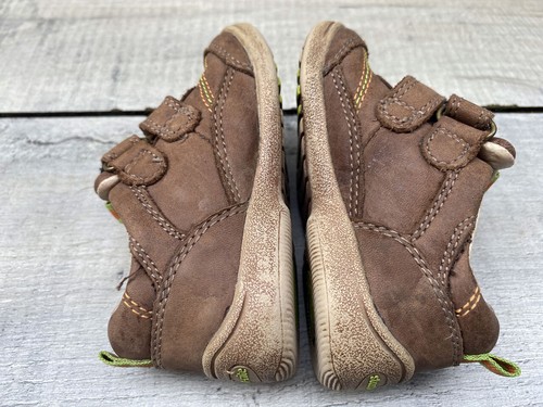 Boys Clarks Start-Rite Super Soft Leo Brown Leather Rip Tape Casual Shoes Size 4 - Picture 9 of 13