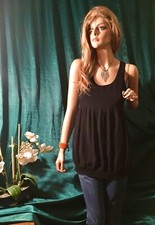 Little black dress tank sleeveless short mini bubble dress chiffon outer layer
