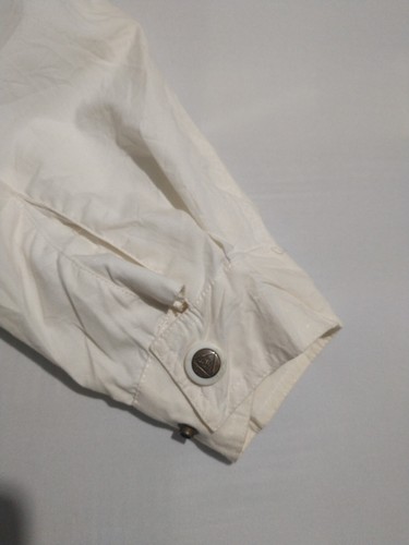 Mighty Mac Men's Vintage White Raincoat Utility Field Style Size M Hooded Size M - Picture 9 of 11