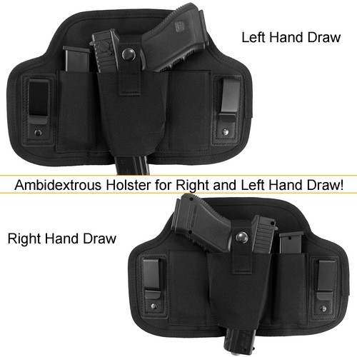 Funda oculta para pistola suave IWB ambidiestro con 2 bolsas mag elige modelo - Imagen 3 de 11