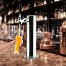 Bar Single Tap Draft Tower Pump Stainless Steel Single Faucets Beer Dispenser UK