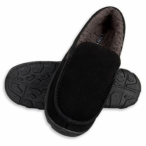 Parte superior de cuero negro Chaps Zapatillas para De hombre