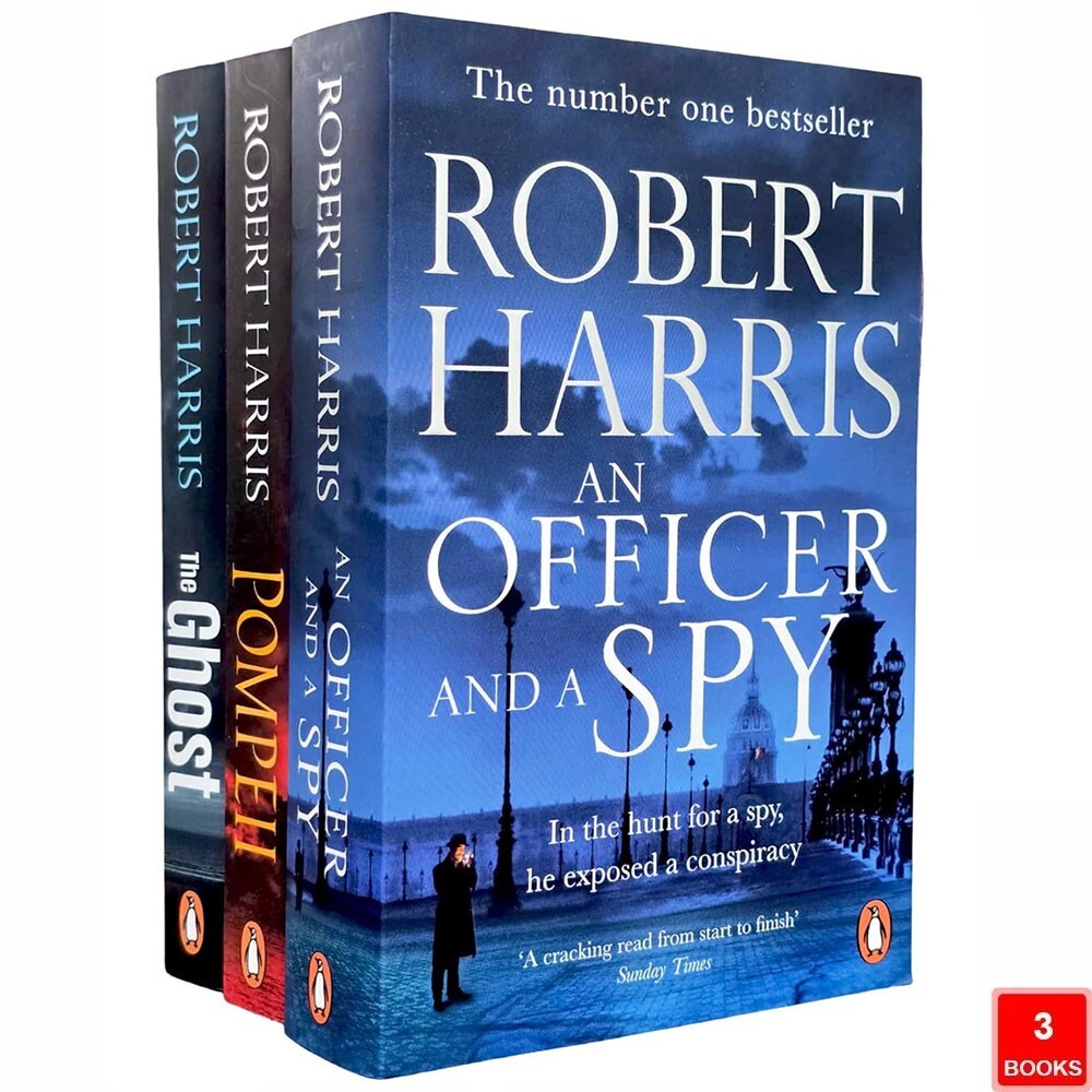 Robert Harris Collection 3 Books Set Ghost, Pompeii, An Officer and a Spy