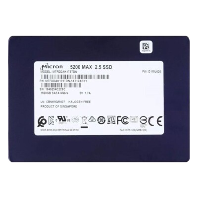 Micron 5200 MAX SSD SATA 6Gbps Solid State Drive