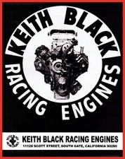 Keith Black Racing Engines 72 13oz. Vinyl Banner 30x38. Mopar Drag Nhra