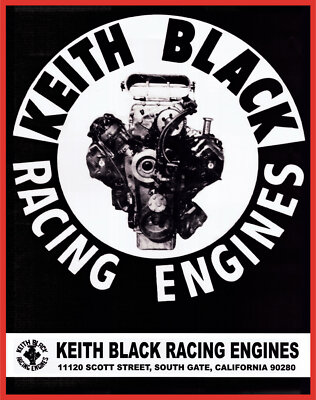 Keith Black Racing Engines (72) 13oz. Vinyl Banner 30 x38 . Mopar Drag NHRA