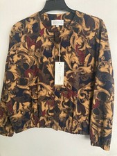 Kiltee Women's Jacket Large Silk Golf USA Made Lining $165 #446