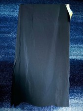 Michele Blue Long Skirt with Zipper and Slit on Side Size 6 Made in USA NWT