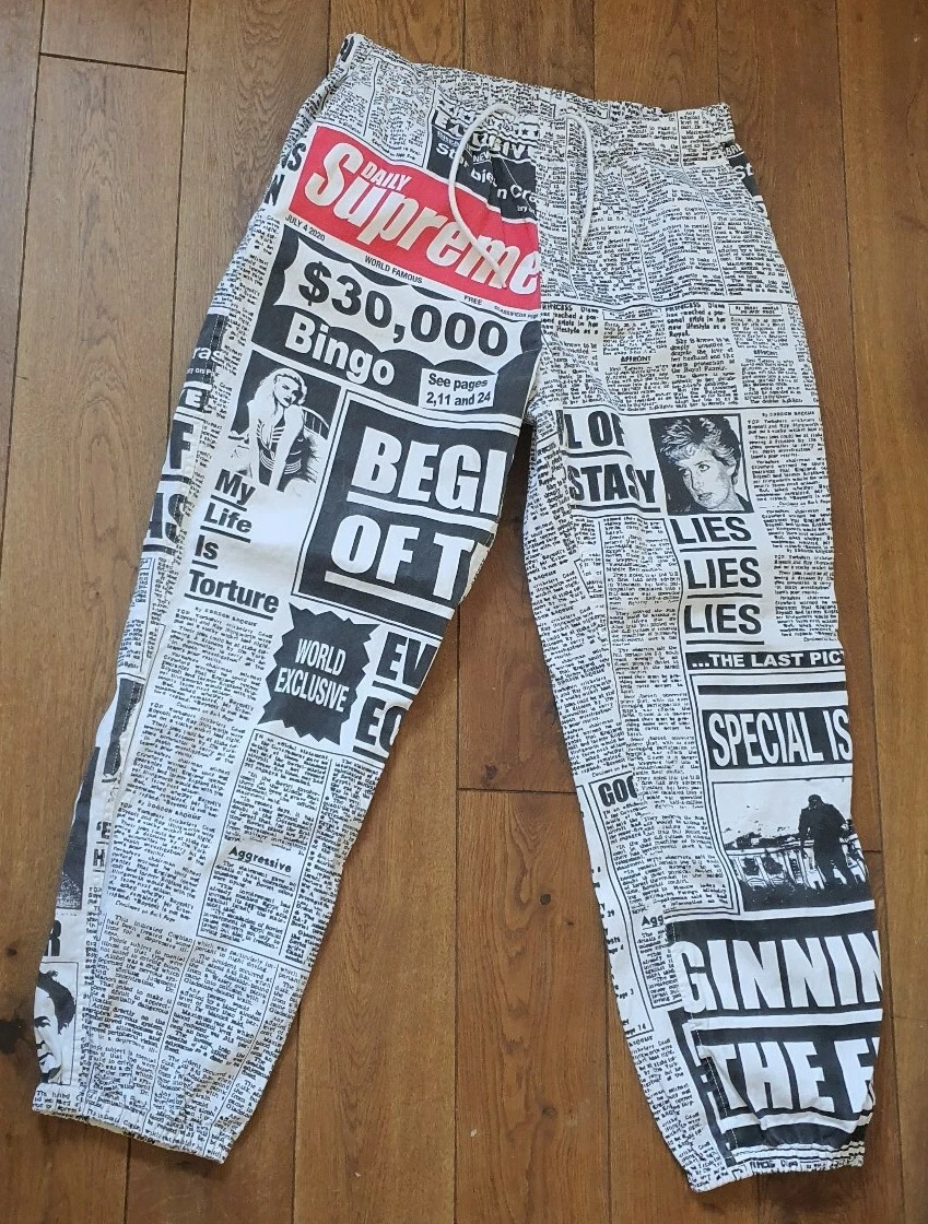 メンズsupreme newsprint skate pant Sサイズ