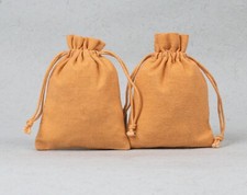 25Pcs Reusable Cotton Jewelry Pouch Drawstring Handmade Gift Packaging Bags 3x4"
