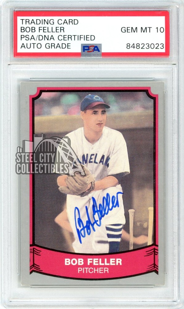 Bob Feller Autographed Signed 1989 Pacific Legends Card #156 PSA/DNA 10 