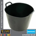 42 Litres Multi-Purpose Flexible Tub Strong Holds Liquid to Rubble Building