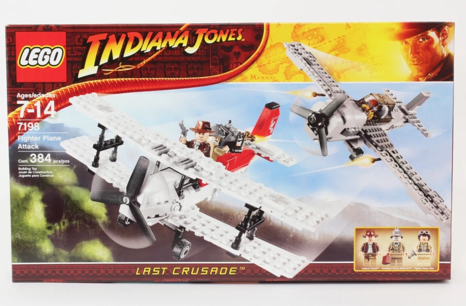 NUEVO Lego Indiana Jones ATAQUE DE AVIÓN DE COMBATE - Set 7198 - Henry Jones Sr Minifiguras Foto 3 de 4