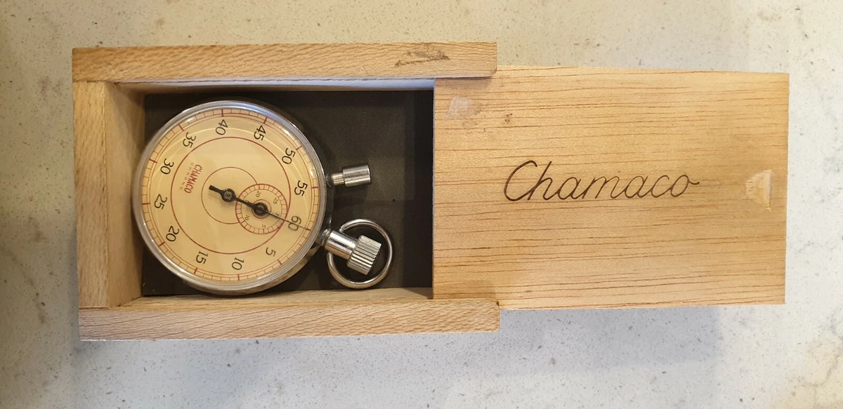 1 Open Box Vintage Analog Stop Mechanical Stopwatch Timer Kids