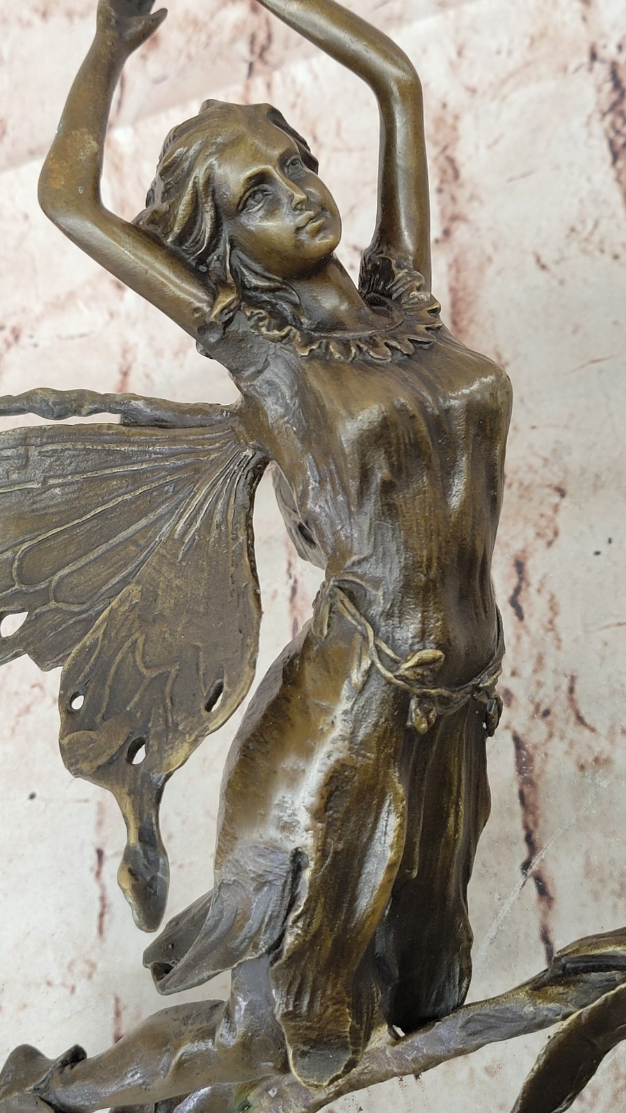Dragonfly Elf Fairy Art Deco Style Art Nouveau Style Bronze Hot Cast Decor Sale