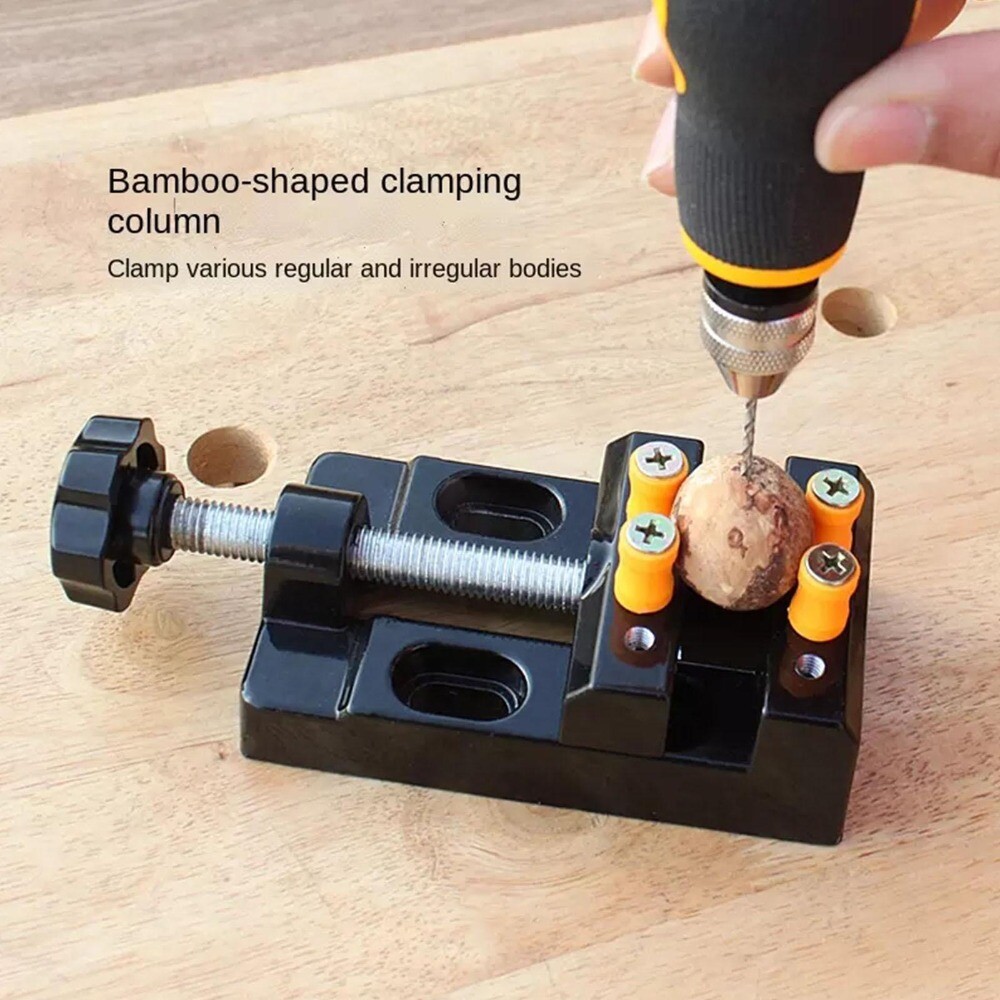 Tool Walnut Jewelry Drill Press Table Vice Fixed Clip Bench Clamp Flat