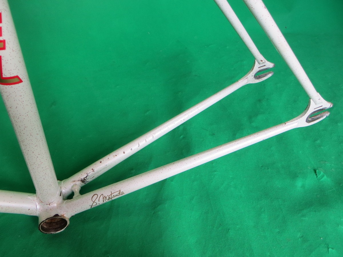 Level White NJS Approved Keirin Frame Set Track Bike Fixed Level White NJS Approved Keirin Frame Set Track Bike Fixed