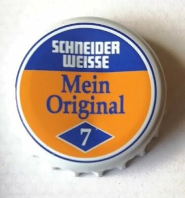 Schneider Weisse Mein Original Zapfhahn 7 Craft Weizenbier Flaschendeckel Kronkorken gebraucht 