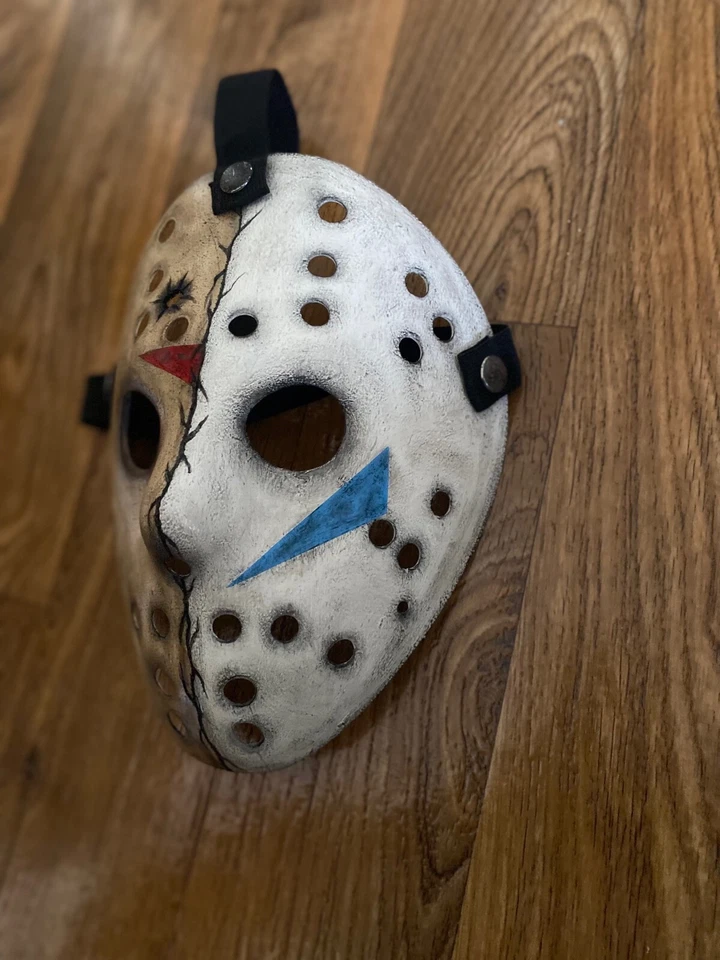 Part 5 Part 6 Mash up custom hand painted Jason inspired mask - Image 2 of 4