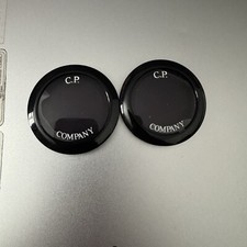 2x Genuine CP Company Replacement Badge / Lens Black