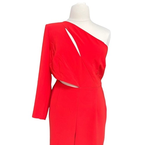 Mono para mujer Sergio Hudson rojo de un hombro talla: 1XL - Imagen 5 de 16