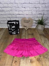 Lululemon Run Back On Track Skirt Skort Tiered Ruffles Paris Pink 10 RARE HTF