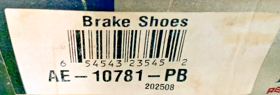 OB NAPA AE-10781-PB Parking Brake Shoes for GM - Image 4 of 4