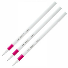 Uni Emott Fineliner Pen - 0.4mm Line - Pack of 3 - Pink