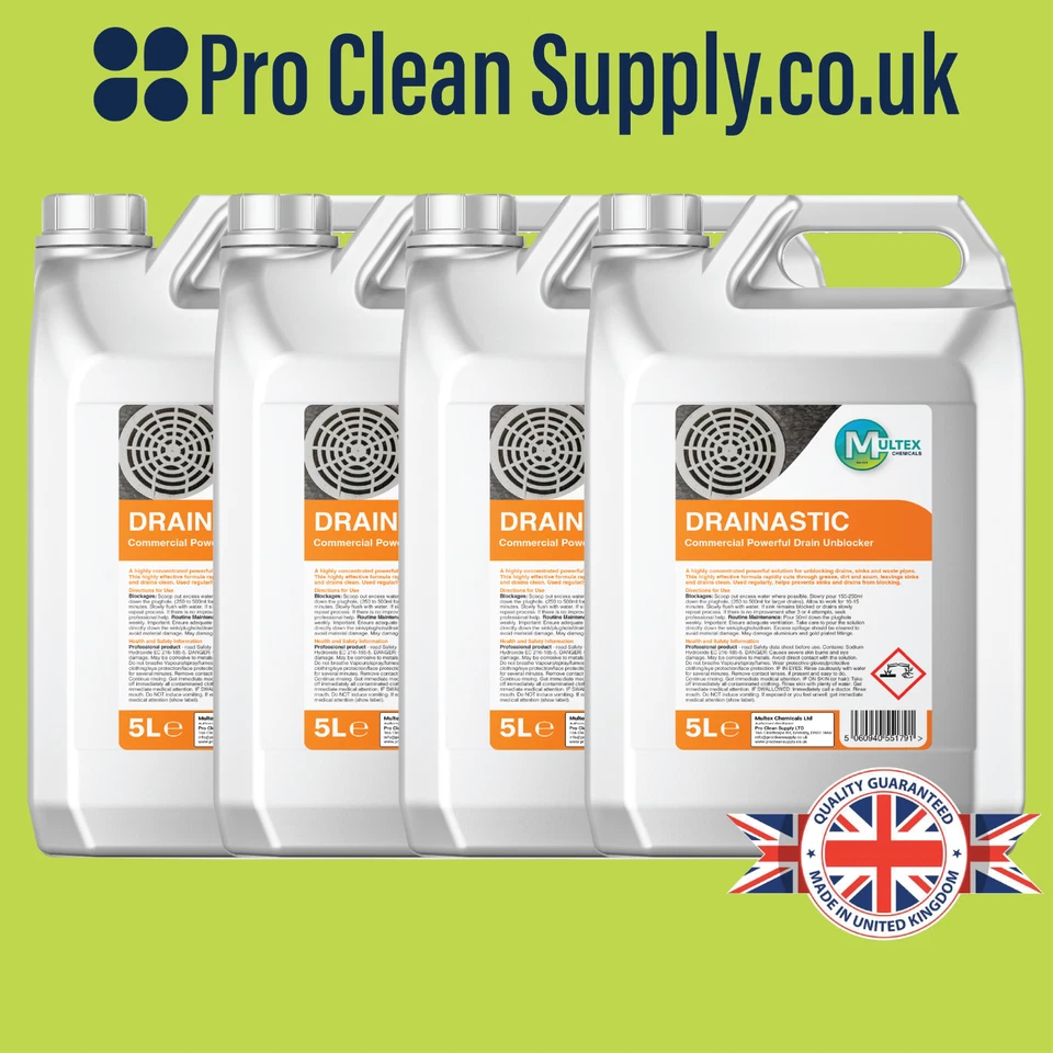 Sink and Drain Unblocker and Cleaner 5L,Industrial Strength Liquid,Concentrate. - Image 4 of 4