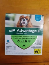 Advantage II for Medium Dog 11-20 Lbs - 4 Pack -  Free shipping