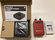 MOTOROLA MINITOR VI (6) PAGER UHF 450-486 MHz 5-CHANNEL RED A04RAC9JA2AN