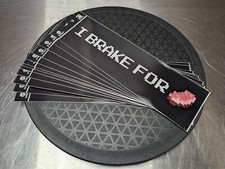 Lot of 12 Minecraft "I Brake for Porkchop" 10"x3" Bumper Stickers, Black
