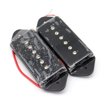 Black P90 High Power Sound Dog ear Pickup Neck and Bridge Soapbar Pickups